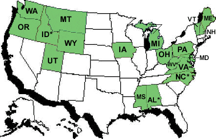 Control States Map