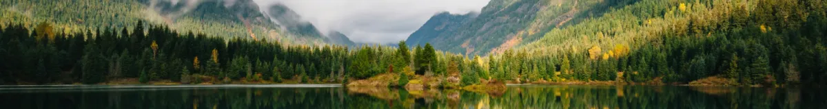 A wide view of a lake