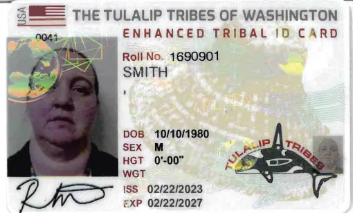 Tribal-ID-Tulalip-Tribes-Front